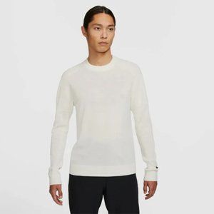 NWT Nike Tiger Woods Sweater White Cream Knit Golf CU9782-121 Men's Size XS